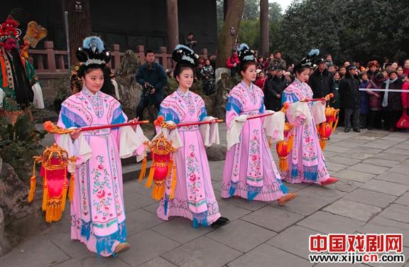 武侯祠三义庙仿古祭祀游喜神方演出