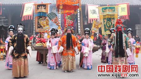 成都市川剧院举办成都大庙会仿古祭祀演出