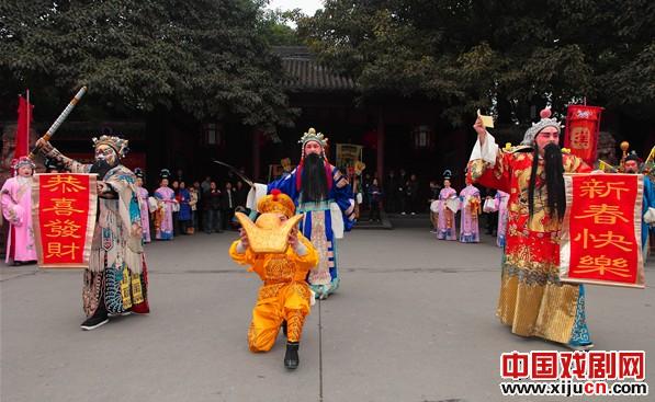 武侯祠三义庙仿古祭祀游喜神方演出