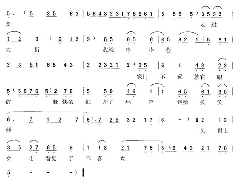 吕剧《借亲 马大宝喝醉了酒》曲谱伴奏