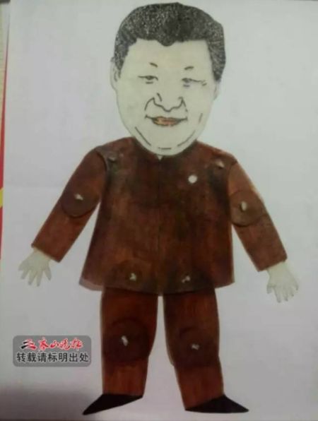 小学生制作习近平皮影人寄中南海 获信访局回应