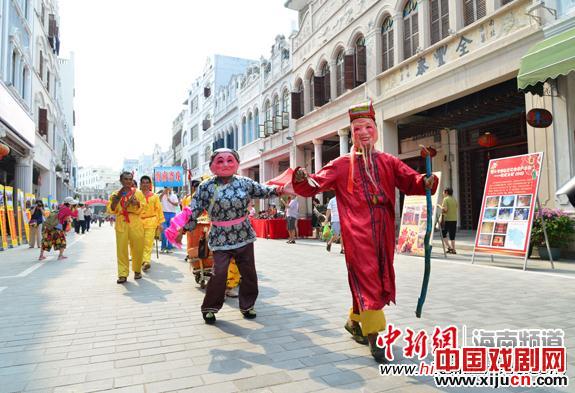 海口老街琼剧折子戏展现本土艺术